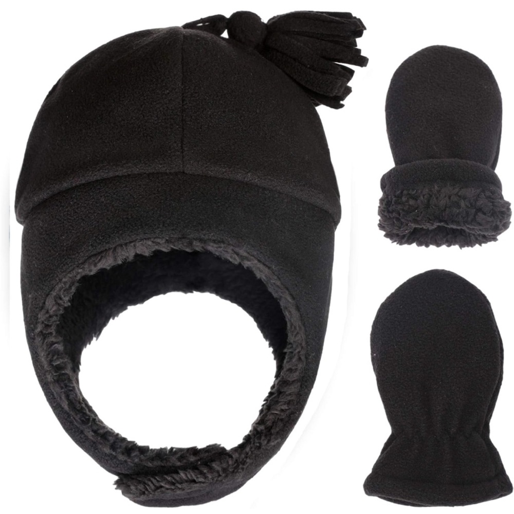 Infant hat and mittens